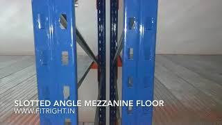 FITRIGHT1968 SLOTTED ANGLE MEZZANINE FLOOR  WITH LONG SPAN SHELVING RACKS