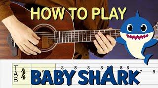 Baby Shark Dance Guitar Tutorial + TAB