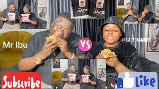 MR ibu and Daughter @ladyjasminec eats Don Jazzy’s Burger