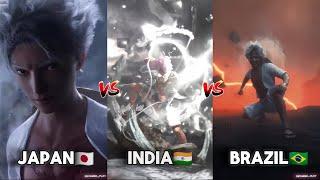 Monkey D Luffy Live Action - Japan  Vs India  Vs Brazil  | One Piece | Anime Live Action