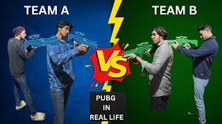 Playing Pubg In Real Life || Laser Strike Game ||Bhot Maza Aya