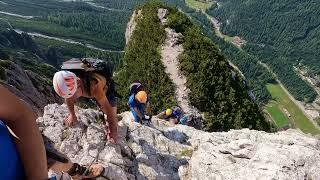 Ferrata Strobel- punta Fiames con gli amici del Cai Brunico