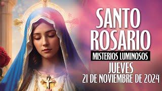 Santo Rosario Corto de hoy Jueves 21 de Noviembre, Misterios Luminosos #Rosario #SantoRosario