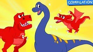 Morphle Dinosaur Adventures - Pterodactyl, T-Rex, Ankylosaurus Videos for Kids