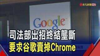 谷歌龍頭地位不保? 美政府要谷歌賣Chrome 生成式AI發展關鍵優勢也將消失 Alphabet股價重摔逾4.5%｜非凡財經新聞｜20241122