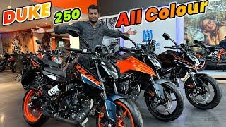 2024 All New KTM Duke 250 All Colours Review With TFT Display | Duke 250 New Model 2025