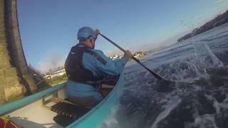 Paddling the Swellies, the Menai Straits, Anglesey. Tidal Rapids in a Canoe