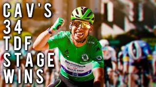 All of Mark Cavendish's 34 Stage Wins at The Tour de France