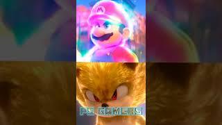 star Mario vs super sonic #sonic #mario #edits #gaming