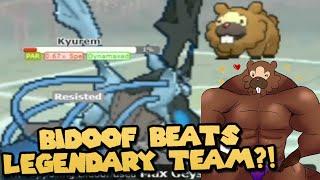 BIDOOF WINS Versus FULL LEGEND Team?! #shorts