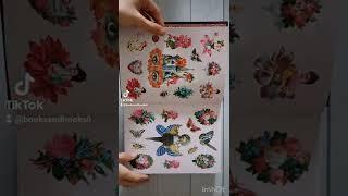 Antiquarian Sticker Book - Imaginarium - Libro de Stickers Pegatinas Vintage - Flip Through