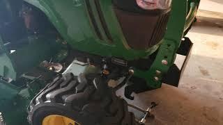 Hooking up a 62 in deck to a John Deere 2320