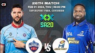 Pretoria Capitals vs MI Cape Town 26th Match PREDICTION, MICT vs PC Playing 11, Who Will Win?