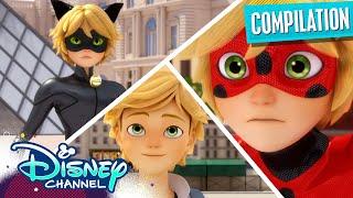 Miraculous Ladybug | Best of Cat Noir & Adrien ‍⬛ | S5 Compilation |  @disneychannelanimation x @Miraculous