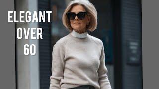 Cozy and Chic AUTUMN Outfits for Women Over 60 | Natural Older Women 50+60+70+