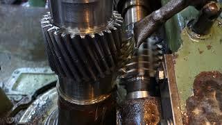 helical gear cutting on hobbing machine