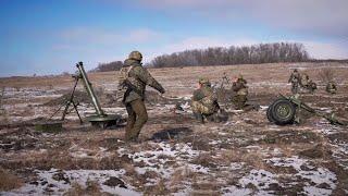 Military tactics: A video with real footage of 120-mm mortars in Ukraine in 2023