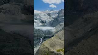 Let’s Fly!  Majestic Aerial Journey Over a Glacier  Stunning Drone Footage in 4K HDR  Switzerland