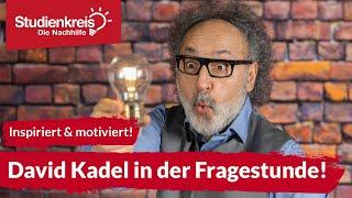 Schnelle Fragen - schnelle Antworten! ► Inspiriert & motiviert! Mit David Kadel & Studienkreis®