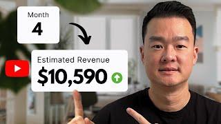 How I went from ZERO to $10,000/mo on YouTube in 4 months (see my analytics)