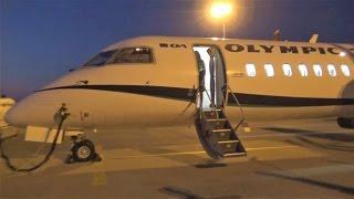 Olympic Q400 Flight 80 to Skiathos - GoPro Engine View - ATH Takeoff, JSI Landing