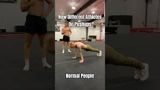 Different Athletes Doing Pushups #victory #sports #shorts #youtubeshorts #athlete #viralvideo #funny