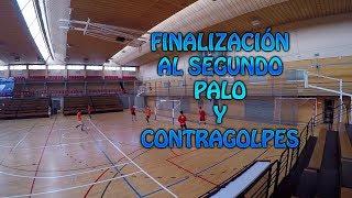 Ejercicios de finalización al segundo palo y contragolpes en Fútbol Sala | Futsal attack drills