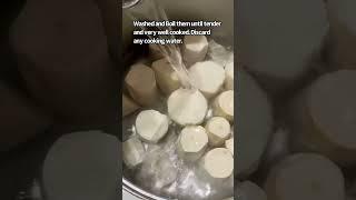 How To Cook Cassava Roots/Yuca/Tapioca With Honey And Butter #shorts