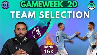 RANK 16K | FPL Gameweek 20 |  Wildcard Draft | Team Selection | Cunha Replacement? | FPL Tips 24/25