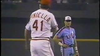 Montreal Expos vs Cincinnati Reds (July 18, 1990) "Lou PiniellaJerry Crawford  Have A Discussion"