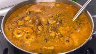 How to Cook Delicious Ogbono Soup With Bitter Leaf | Tasty City!