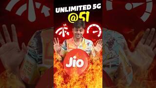 Jio RockedAirtel & Bsnl  Shocked...Unlimited 5G @ 51rupees...#shorts