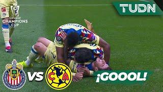 ¡GOLAZO DEL AMÉRICA! Valdés la HACE DE CRACK | Chivas 0-2 América | CONCACHAMPIONS 2024 | TUDN