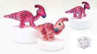 Dinosaur cute cake topper parasaurolophus Facebook live highlights