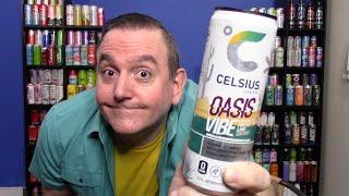 Celsius Oasis Vibe Energy Drink Review | Prickly Pear Lime Energy Drink