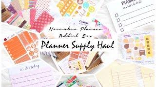 November Planner Supplies Haul | The Planner Addict Box