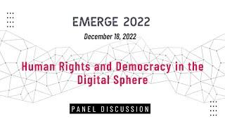 Human Rights and Democracy in the Digital Sphere