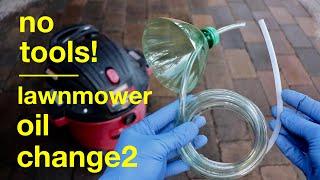 LAWNMOWER OIL CHANGE ● Using Your Shop Vac ( no wrenches ! )