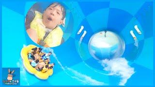 Mega Storm Ride Family Fun Play in Korean Water Theme Park | MariAndFriends