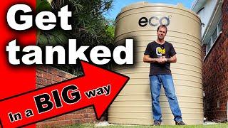 How to install a water tank (Install a 10 000 Litre Eco Tank) - Burton Builds