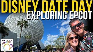 Disney Adult Date Day in EPCOT 2024 | Food, Merch, Rides