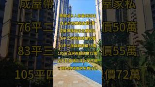 惠陽淡水人氣最旺區域住宅全新樓盤首期5萬成屋帶精裝送全屋家私76平二房總價50萬83平三房總價55萬105平四房總價72萬近天虹商場近淡水菜市場#惠州房產 #一手樓航拍 #航空新城樓盤 #惠州樓盤