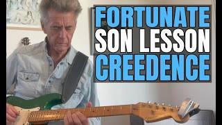 Fortunate Son Creedence Clearwater Revival Guitar Lesson Lesson