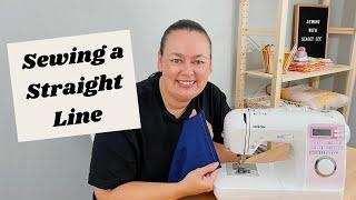 How to Sew a Straight Line on Your Sewing Machine - Learn to Sew - Sewing for Beginners