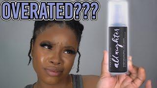 URBAN DECAY ALL NIGHTER OVERATED??? URBAN DECAY ALL NIGHTER Setting Spray in CARIBBEAN WEATHER