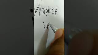 Logo Name VigneshComment your Names #shorts#short #Vignesh#logodesign