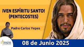 Evangelio De Hoy Domingo 08 Junio 2025 #PadreCarlosYepes l San Juan 20,19-23 l Misa | Pentecostés