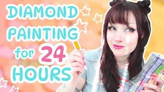 Can I Become a DIAMOND PAINTING PRO IN 24 HOURS? | Trying A New Craft Vlog - Shaiyeh