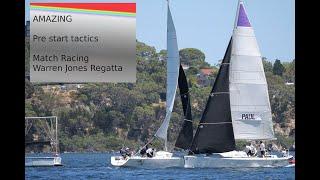 Amazing prestart tactics - match racing