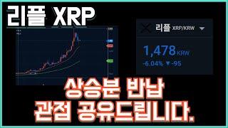 리플 XRP 상승분 반납 관점 공유드립니다.